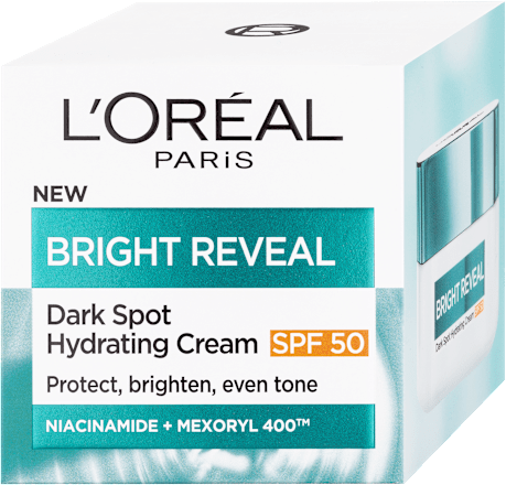 Bright Reveal denní hydratační krém proti tmavým skvrnám SPF 50 L'ORÉAL PARiS