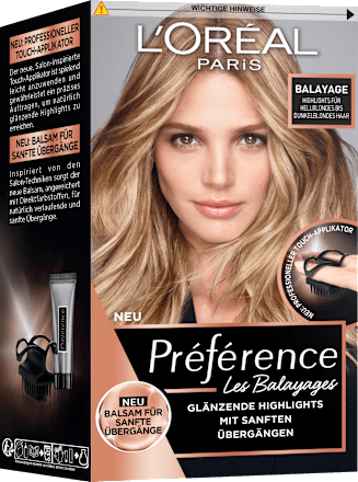 Balayage Strähnchen-Set für hellblondes bis dunkelblondes Haar L'ORÉAL PARiS PRÉFÉRENCE