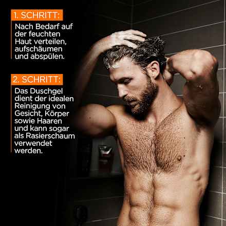 Duschgel Pure Carbon mit Karbon, Multi Action 5in1 L'ORÉAL PARiS MEN EXPERT