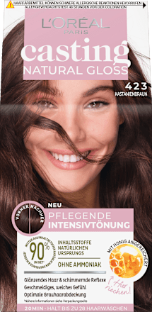 Intensivtönung Natural Gloss 423 Kastanienbraun  L'ORÉAL PARiS CASTING Crème Gloss