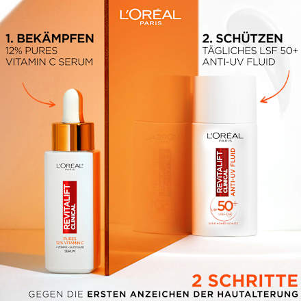 Gesichtsfluid Revitalift Clinical, Vitamin C, LSF 50+ L'ORÉAL PARiS REVITALIFT