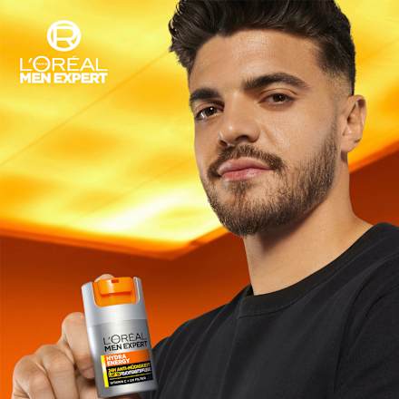 Gesichtscreme Hydra Energy, Feuchtigkeitspflege mit Vitamin C, 24h Anti-Müdigkeit LSF 15 L'ORÉAL PARiS MEN EXPERT