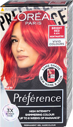 Boja za kosu VIVID COLOURS - BRIGHT RED 8.624 MONTMARTRE L'ORÉAL PARiS PRÉFÉRENCE