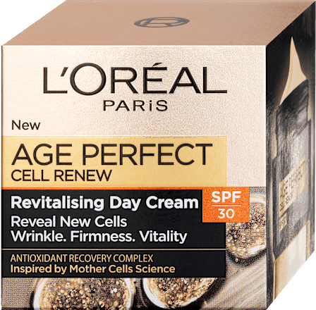 Revitalizujúci denný pleťový krém Age Perfect Cell Renew s OF 30 L'ORÉAL PARiS AGE PERFECT
