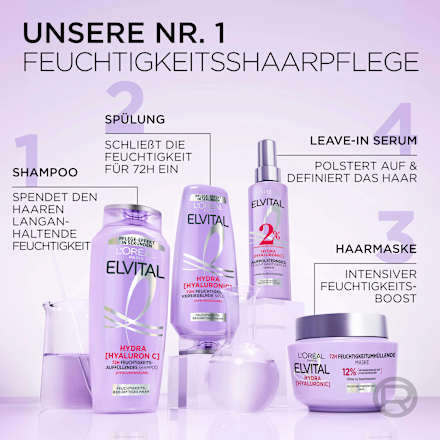 Shampoo Hydra Hyaluronic, feuchtigkeitsspendend L'ORÉAL PARiS ELVITAL