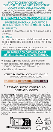 Fluido viso UV Bright Reveal illuminante SPF50 - colorazione media L'ORÉAL PARiS