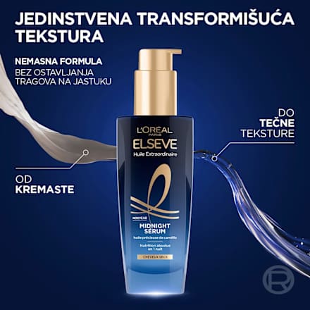 Extraordinary Midnight serum – za suhu kosu L'ORÉAL PARiS ELSEVE