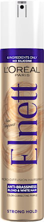 lak na vlasy Anti-Brassiness Blond & White Hair L'ORÉAL PARiS Elnett