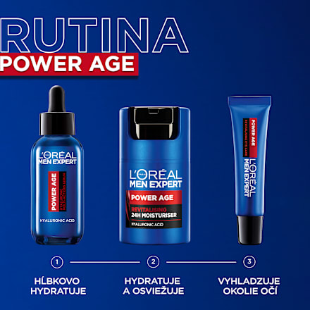 Multifunkčné pleťové sérum Power Age s kyselinou hyalurónovou L'ORÉAL PARiS MEN EXPERT