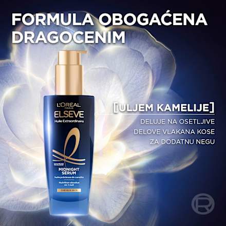 Extraordinary Midnight serum – za suhu kosu L'ORÉAL PARiS ELSEVE