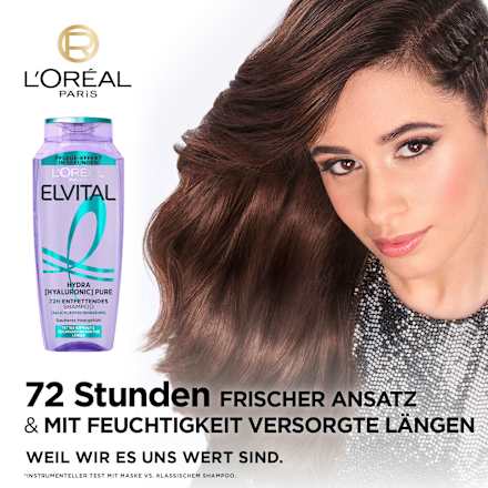 Shampoo Hydra Hyaluronic Pure L'ORÉAL PARiS ELVITAL