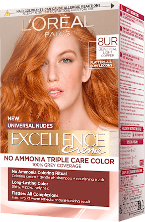 Boja za kosu UNIVERSAL NUDES -  8UR UNIVERSAL LIGHT COPPER L'ORÉAL PARiS EXCELLENCE Creme