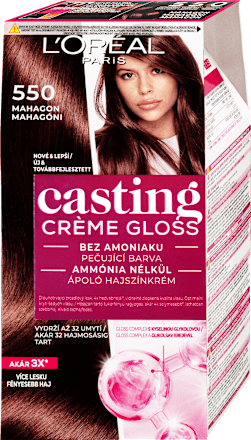 barva na vlasy 550 Mahagon L'ORÉAL PARiS CASTING Crème Gloss