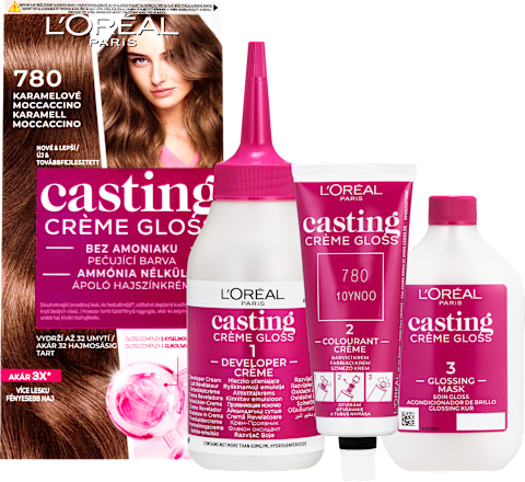barva na vlasy 780 Karamelové moccaccino L'ORÉAL PARiS CASTING Crème Gloss