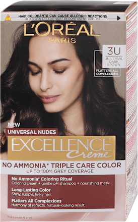 Barva za lase 3U Universal Dark Brown L'ORÉAL PARiS EXCELLENCE Creme