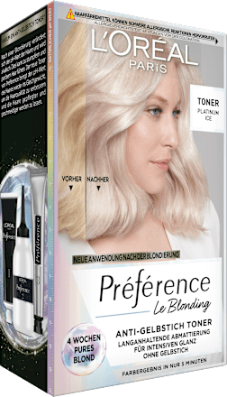 Haartoner 01 Platinum Ice L'ORÉAL PARiS PRÉFÉRENCE