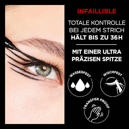 Eyeliner Infaillible 36H Micro 01 Obsidian L'ORÉAL PARiS