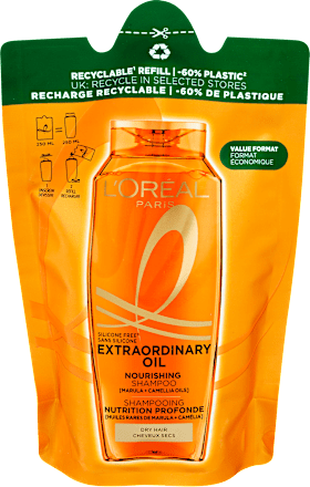 Sampon utántöltő Exraordinary Oil, száraz hajra L'ORÉAL PARiS