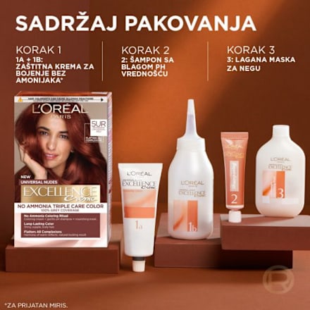 Boja za kosu UNIVERSAL NUDES -  5UR UNIVERSAL RED L'ORÉAL PARiS EXCELLENCE Creme