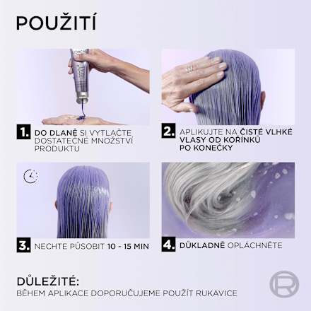 barva na vlasy Cool Silver, perleťová bílá L'ORÉAL PARiS