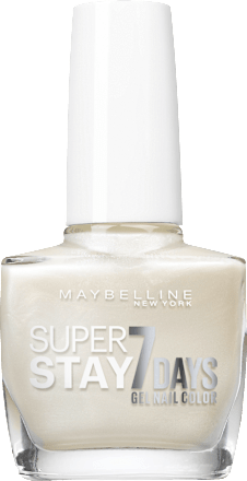 Nagellack Super Stay Forever Strong 7 Days 077 Blanc Nacré Fearly White MAYBELLINE NEW YORK
