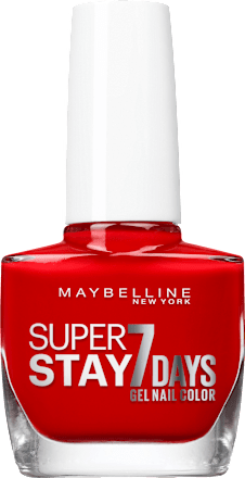 Nagellack Super Stay Forever Strong 7 Days 008 Rouge Passion Passionate Red MAYBELLINE NEW YORK
