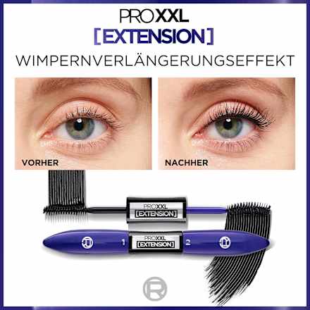 Mascara PRO XXL Double Extension Black L'ORÉAL PARiS