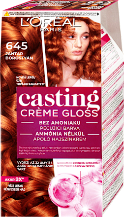 barva na vlasy 645 Jantar L'ORÉAL PARiS CASTING Crème Gloss