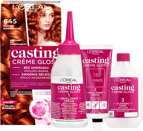 barva na vlasy 645 Jantar L'ORÉAL PARiS CASTING Crème Gloss
