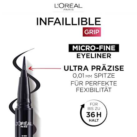 Eyeliner Infaillible 36H Micro 01 Obsidian L'ORÉAL PARiS