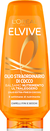 Balsamo Olio Straordinario di Cocco nutrimento ultraleggero L'Oreal Paris ELVIVE