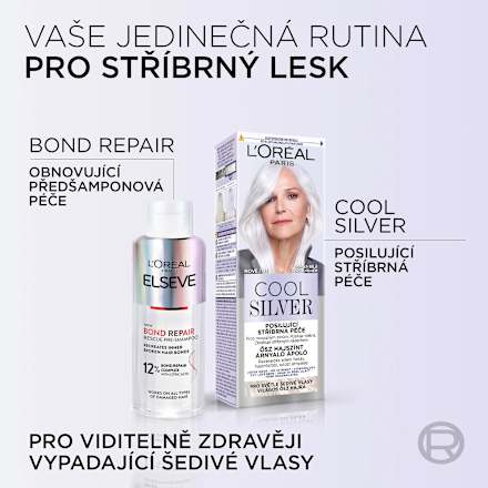 barva na vlasy Cool Silver, zářivá bílá L'ORÉAL PARiS