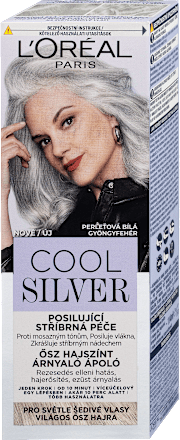 barva na vlasy Cool Silver, perleťová bílá L'ORÉAL PARiS