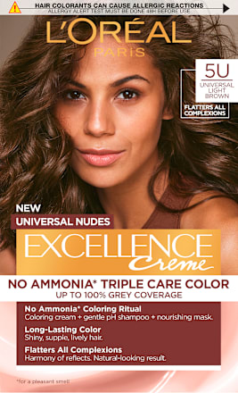 Barva za lase, 5U Univerzalno svetlo rjava L'ORÉAL PARiS EXCELLENCE Creme