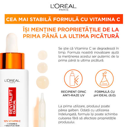 Serum pentru față Revitalift Clinical cu vitamina C L'ORÉAL PARiS REVITALIFT