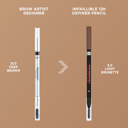 Ceruzka na obočie Infaillible Brows 12H Definer - 3.0 Brunette L'ORÉAL PARiS