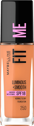 Foundation Fit Me Liquid, LSF 18, 250 Sun Beige MAYBELLINE NEW YORK