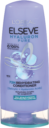 Balzam za dehidrirane lase, ki se hitro mastijo Hyaluron Pure L'ORÉAL PARiS ELSEVE