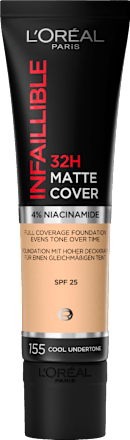 Tekoča podlaga Infaillible 32H Matte Cover, 155 Natural Rose, ZF 25 L'ORÉAL PARiS