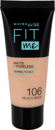 Fit me tečni puder – 106 Peach Beige MAYBELLINE NEW YORK