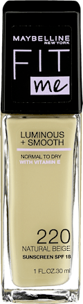 Fit Me Luminous+Smooth podkład rozświetlający 220 Natural Beige MAYBELLINE NEW YORK