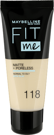 Fit Me Matte Poreless Podkład 118 Nude MAYBELLINE NEW YORK