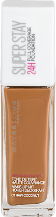 Foundation Super Stay 24H Full Coverage 63 Raw Coconut Maybelline New York