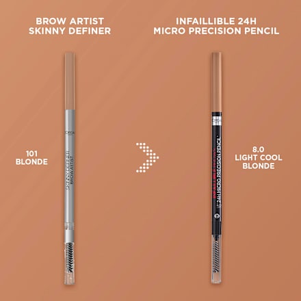 Ceruzka na obočie Infallible Brows 24H Micro Precision - 8.0 Light Cool Blonde L'ORÉAL PARiS