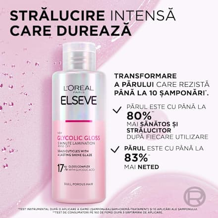Mască tratament pentru strălucire Glycolic Gloss L'ORÉAL PARiS ELSEVE