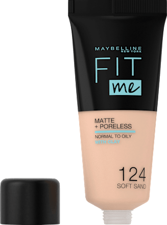 Alapozó Fit Me! Matte and Poreless - Nr. 124 Soft Sand MAYBELLINE NEW YORK