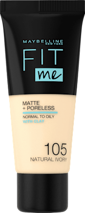 Foundation Fit Me Matte & Poreless 105 Natural Ivory MAYBELLINE NEW YORK