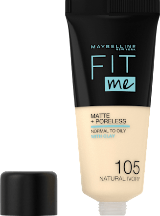 Foundation Fit Me Matte & Poreless 105 Natural Ivory MAYBELLINE NEW YORK