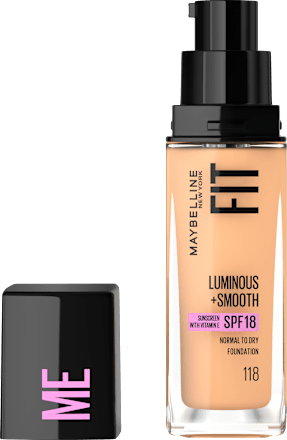 Foundation Fit Me Liquid, LSF 18, 118 Light Beige MAYBELLINE NEW YORK
