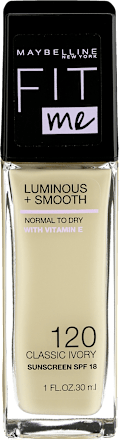 Fit Me Luminous+Smooth podkład rozświetlający 120 Classic Ivory MAYBELLINE NEW YORK